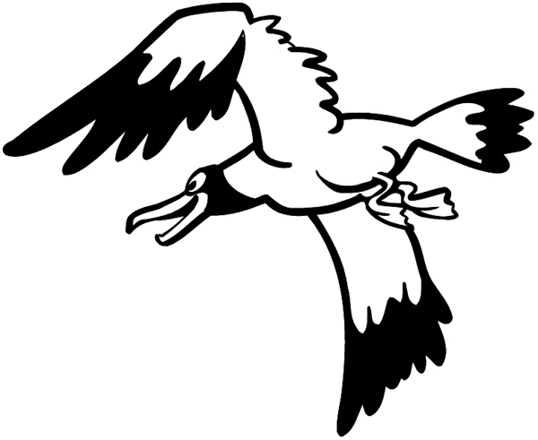 Large flying bird vinyl sticker. Customize on line.       Animals Insects Fish 004-1212  